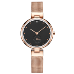 DL004玫瑰金壳黑面